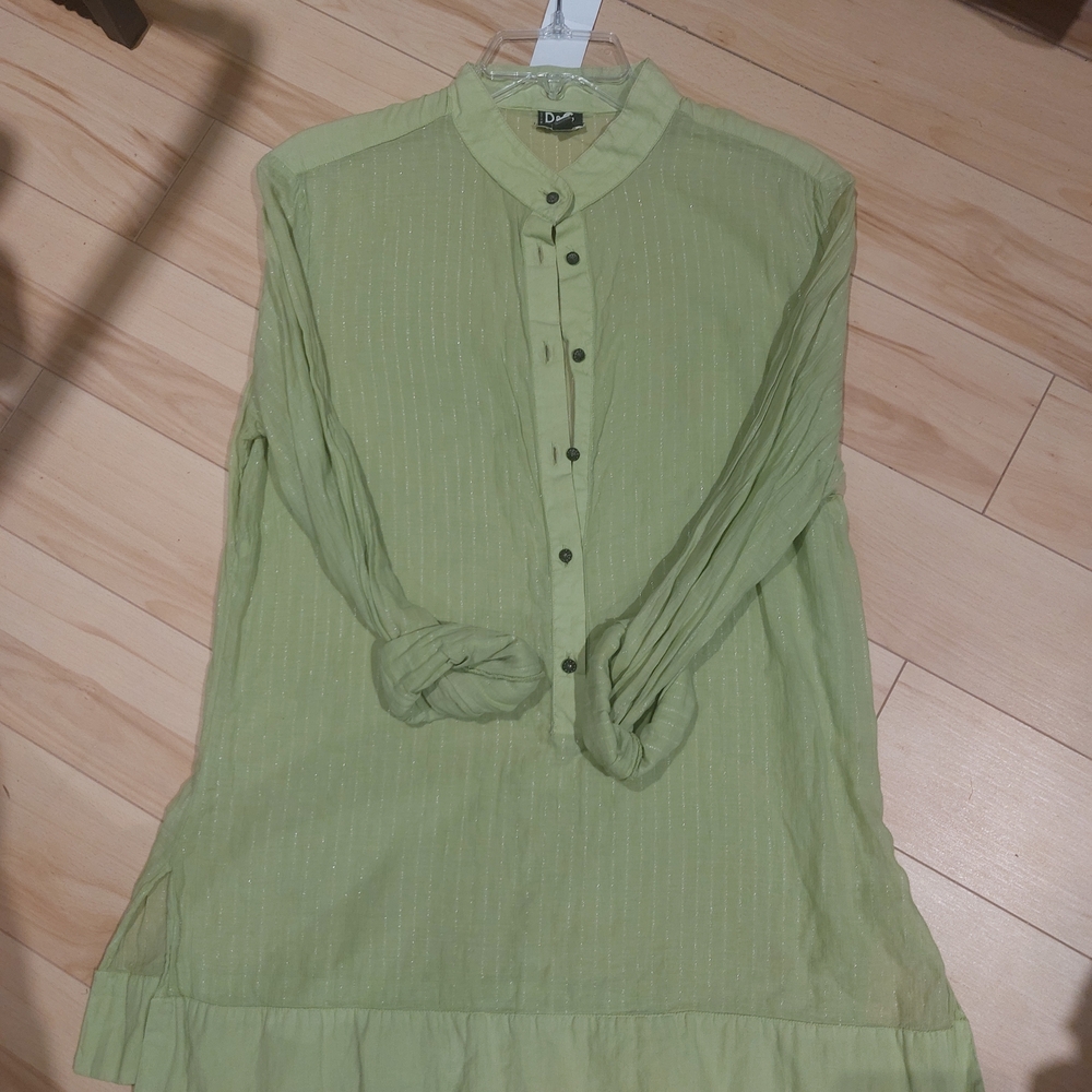 Dolce & Gabbana Light Green Casual Tunic Shirt